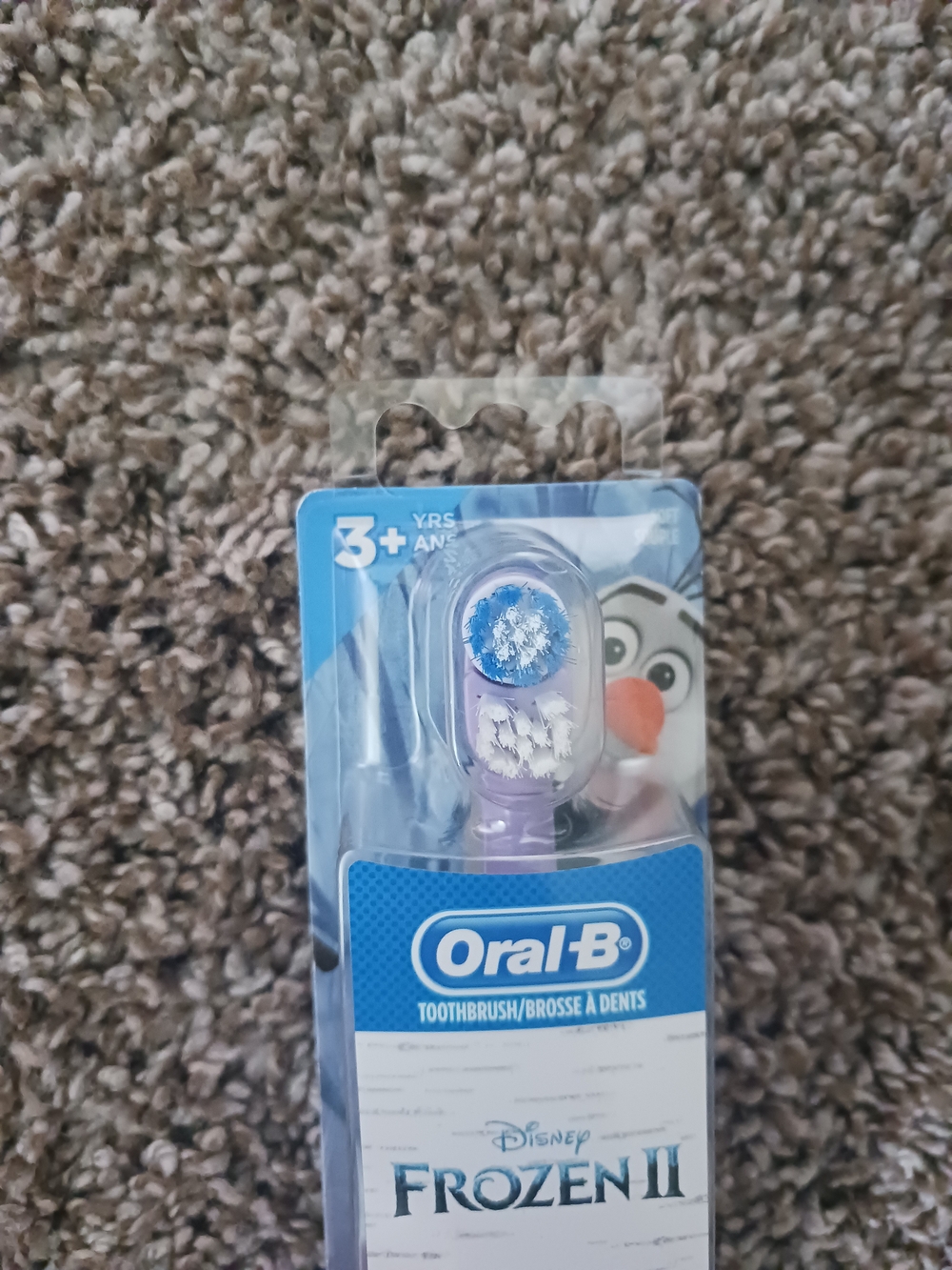 NWT Disney Frozen II Purple and Blue Kids Electric Toothbrush - Picture 3 of 3